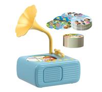 GENERICO Giocattolo Musicale con Grammofono per Bambini - Giocattolo per Storie con Fonografo - Lettore Musicale per Storie e Parole - Carillon per Sonno - Blu