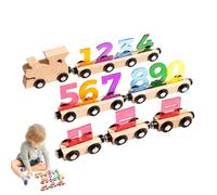 Generico Giocattolo,Numeri Magnetici In Legno,Set di Gioco Ferroviario per Bambini - per Bambine Compleanno Natale Capodanno Prescolare