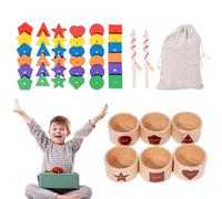 Generico Giocattolo Ordinamento Colori - Forme Magnetiche in Legno | Gioco Forme - per l'Abbinamento dei Colori Apprendimento Sviluppo della Motricità Fine Attività