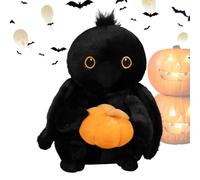 Generico Giocattolo Peluche Halloween - Peluche Corvo Halloween,Bambola da Collezione Abbracciabile per la Stagione delle Feste - Decorazione per Casa Scrivania Auto Divano Sedia Soggiorno