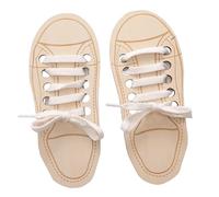 Generico Giocattolo per Allacciare Le Scarpe per Bambini - Ausilio per L'apprendimento in Legno da 7,09 Pollici | Motricità Fine - Trainer per La Coordinazione Occhio-Mano con Motivo A Stella per Ba