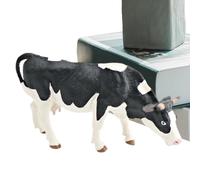 Generico Giocattolo per animali da fattoria - Mucche Herstin e Jersey 10 cm, figurine di pollame | Giocattolo educativo per bambini Fattoria di apprendimento cognitivo Gioca a set di animali