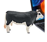 Generico Giocattolo per animali da fattoria - Mucche Herstin e Jersey 10 cm, figurine di pollame | Giocattolo educativo per bambini Fattoria di apprendimento cognitivo Gioca a set di animali