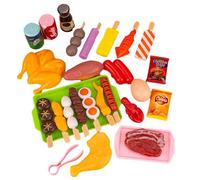 Generico Giocattolo per Barbecue per Bambini, Set di Cibo per Barbecue Realistico, Giocattolo Educativo da Cucina, Gioco di Finzione E di Ruolo per Bambini, Regalo Divertente per Ragazzi E Ragazze, D