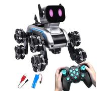 Genérico Giocattolo per cani robot con telecomando per bambini - Robot per cani per bambini | Giocattoli per bambini Telecomando a otto ruote per camera da letto patio esterno soggiorno ragazze