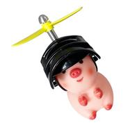 Generico Giocattolo per manubrio di moto - Simpatica figura di animale 5x5x10 cm, per elicottero in, materiale resistente al sole | per la decorazione del manubrio, stradali, orn