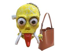 Generico Giocattolo Scheletro a Carica Manuale | Giocattolo Scherzo con Teschio Meccanico Camminante - Accessorio Creativo Decorativo Antistress per Halloween Compleanno Festa Eventi Divertenti