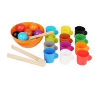 Generico Giocattolo sensoriale - Gioco di abbinamento per il riconoscimento dei colori, giocattolo per ordinare le perline, perline per l'apprendimento, attività di sviluppo delle abilità motorie |