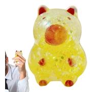 Generico Giocattolo Strizzabile Capibara,Animale Morbido con Effetto Glitter a Lenta Risalita | Giocattolo Sensoriale Antistress - per Classe, Scuola, Casa, Viaggio, Relax