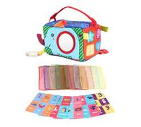 Generico Giocattolo Tessuto per - Libro di Stoffa attività Educativa,Giocattolo Scatola per | per Viaggi Bambini Piccoli Ragazza Ragazzo Natale Pasqua Bambini 9-12