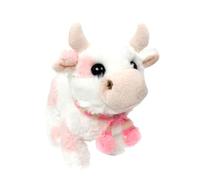 Generico Giocattolo - Velluto | Peluche Interattiva Camminante Con Coda Mobile | Giocattolo Elettrico Ḿucca Con Testa Che Annuisce | M̀ucca Realistica Çon Suono Per Bambini Divertimento E Gioco
