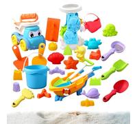 Generico Giochi da Spiaggia,30 Pezzi di Giochi per la Sabbia | 30 Pezzi per Castelli di Sabbia,per Estate, Piscina, Vacanza, Viaggio, Cortile e attività all'Aperto