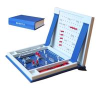 Generico Giochi Da Tavolo Per Adulti - Giocattolo Portatile Per Battaglia Navale Stampato In 3D,Gioco Tavolo Navi Guerra Design Libro Contenitore Magnetico - Per Adulti Viaggio Festa Casa