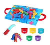 Generico Giochi Di | 10 In 1 Gioco Didattico Con Tazze Impilabili - Set Di Giocattoli Da In Stoffa Per Bambini | Per Conteggio Numeri, Ordinamento Colori, Apprendimento, Maschi E Femmine, Età 1-3