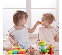 Generico Giochi Di Costruzioni Per Bambini,Gioco Educativo da Costruzione - 15 Pezzi Con Impilabili | Per Bambini Di 3 Anni In Su Gioco Educativo Per Motricità Fine A Casa E Asilo