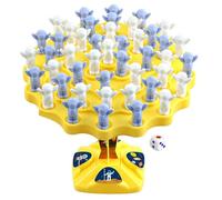 Generico Giochi di Equilibrio per Bambini - Gioco da Tavolo a Tema Astronauta, Giocattolo educativo per Albero di Equilibrio con Altalena, Set da Tavolo per Allenamento motorio fine per più Persone
