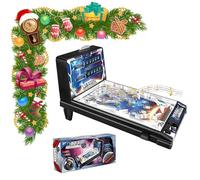 Generico Giochi Elettronici Pinball Machine, da Tavolo Gioco di Flipper da Tavolo Portatile, con luci e Suoni del tabellone segnapunti Digitale a LED per Bambini e Adulti, 42X24,5X27 cm