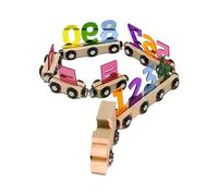 Generico Giochi,Numeri Magnetici In Legno,Trenino Magnetico in Legno con Carrozza | per Bambine Compleanno Natale Capodanno Prescolare
