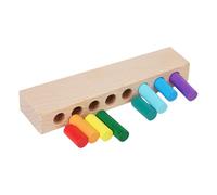 Generico Giochi per Le Abilità Motorie dei Bambini - Gioco per Lo Sviluppo della Coordinazione Occhio-Mano,Tavoletta Colorata in Legno con Pioli,per Bambine e Bambini Asilo e Scuola