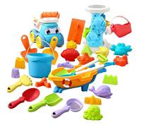 Generico Giochi per Sabbiera per Bambini | 30 Pezzi di Giochi per la Sabbia | 30 Pezzi per Castelli di Sabbia | per in Acqua, Vacanze al Mare, Estate, Viaggi, attività all'Aperto, Giardino