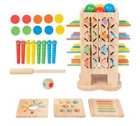Generico Gioco con Bastoncini e,Gioco in legno con lancio di e caduta di palline | di Coordinazione Occhio-Mano - Per Sviluppare Abilità Motorie, Pensiero Strategico, Coordinazione, in