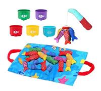Generico Gioco Da Per I Bambini | 10 In 1 Gioco Didattico Con Tazze Impilabili - Set Giocattolo Da In Stoffa,Per il conteggio dei numeri, l'ordinamento dei colori, bambini e bambine età 1-3