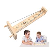 Genérico Gioco da tavolo cattura luna - palla di legno rotolato, equilibrio e divertimento per adulti | educativo per bambini ragazze anziane, gioco asta palla, intrattenimento familiare