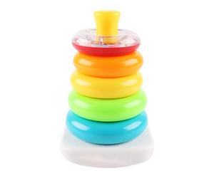 Generico Gioco di Anelli Impilabili per - Torre di Anelli Colorati, Gioco Educativo di Costruzione, Giocattolo per Lo Sviluppo Infantile | attività di Allenamento Precoce per Bambini E Bambine 6 Me