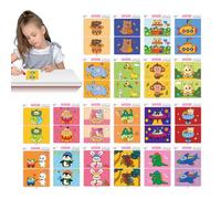 Genérico Gioco di Associazione Cancellabile - Giocattolo Educativo Trova la Differenza | Schede di Formazione di Concentrazione per Bambini 21x14.8cm