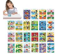 Genérico Gioco di Associazione Cancellabile - Giocattolo Educativo Trova la Differenza | Schede di Formazione di Concentrazione per Bambini 21x14.8cm