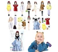 Generico Gioco di Bambole magnetiche | Bambola Magnetica da Vestire da Principessa con per Ragazze, Gioco da Viaggio Magnetico Regalo per Bambine per Natale o Compleanno Bambole di Carta da Vestire f