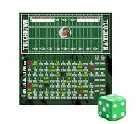 Generico Gioco di dadi da football, gioco da tavolo da football americano con vassoio per dadi e tabellone segnapunti cancellabile a secco, per serate in famiglia, rompighiaccio e feste