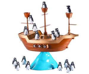 Generico Gioco Di Equilibrio Della Nave Pirata - Giocattolo Con Di Per Bambini | Migliora La Coordinazione Occhio-mano, L'apprendimento Di Colori E Forme, Gioco Da Tavolo Con Barca Pirata Per