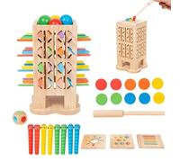Generico Gioco di estrazione di bastoncini per bambini, Gioco in Legno per Bambini con Lancio ed Equilibrio, Giochi educativi prescolari, per abilità motorie pensiero strategico casa asilo
