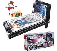 Generico Gioco Di Flipper da Tavolo Elettronico Materiale Mini Retro Pinball per Bambini, Gioco Elettronico A Grandezza Naturale, Luci E Suoni, Arcade da Tavolo per Bambini E Bambine