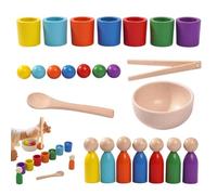 Genérico Gioco di legno per classificare i colori | Giocattolo di apprendimento anticipato,Classifica la palla in ,Bambini Casa Prescolare Aula Asilo e Compleanno e Riunione di Famiglia