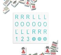 Generico Gioco Di Mahjong Solitario | Gioco Con Le Tessere | Tavolo da Allenamento Mahjong per Giocatore Singolo - per Viaggi Piscina Feste Famiglia Principianti Compleanno Casa Divertimento Esterno