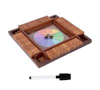 Generico Gioco Di Numeri Di Piastrelle A Lati, Divertimento Educativo, 29,8 X 29,8 X 2,8 Cm, Gioco Da Dadi In Legno, Giocattolo Educativo Per I Dadi, Regalo Pronto, Per Adulti, Famiglia, Raccolta
