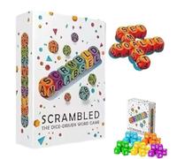 Generico Gioco di parole con dadi per 1-5 giocatori,gioco di ortografia con dadi per allenare la mente,divertente da tavolo per famiglie, di parole crociate con,gioco di (36 pezzo)