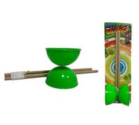 Generico Gioco Diablo per Bambini Ragazzi e Adulti Gioco Diabolo Giocoleria con Bacchette in Legno 30cm Set Giocoliere Diabolo con Bacchette,Colori Assortiti Colore Casuale
