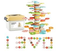 Generico Gioco Impilabile | Da Costruzione Albero 'Equilibrio 72 Pezzi,Giocattoli Prescolari,Per Bambini E Bambine 3 Anni Compleanno Asilo Classe Scuola Materna