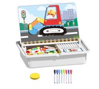 Genérico Gioco magnetico da vestire - Educativo prescolare su due lati, giocattolo da vestire e abbinare volti per bambini e ragazze, per vacanze di Natale, Capodanno, asilo e scuola