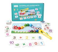 Generico Gioco Matematico in Legno - Attività Educativa Prescolare per Aritmetica | Giochi Con Perline Colorate,per Bambini 3 5 Anni a Casa Scuola e Come Regalo Compleanno Festività