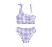 Generico Gioco Principesse Set Bikini per Ragazze Bikini Viola Costumi da Bagno per Bambini Costume da Bagno 2 Pezzi Costume Piscina 8 Anni (Purple, 13-14 Years)