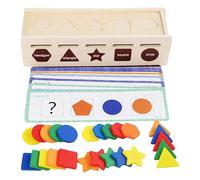 Generico Gioco Puzzle Abbinamento Per Bambini,Giocattolo Educativo In Legno - Puzzle Di Abbinamento Per L'Apprendimento Di Forme E Colori | per Bambini Prescolari, Ragazzi, Casa e