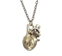 Generico Gioielli di moda Ciondolo vintage Anatomia del cuore Collana Ciondolo anatomico a cuore per uomini Donne Regali