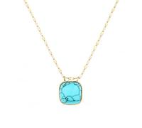 Generico Gioielli Turchese Blu da Donna, Collana Bracciale o Anello, Bigiotteria Color Oro per Estate Spiaggia Vacanza Regalo(Necklace-2)