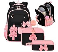 Generico Girls School Backpack Set - 3 Piece Bookbag With Lunch Bag
