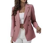 Generico Giubbino 100 Gr Donna Giubbotto Donna Invernale Giacca Casual Da Con Maniche Lunghe Bottoni Frontali Aperti Giacca Da Lavoro Con Bottoni Giubbotto Leggero Rain Coat Pink L