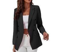 Generico Giubbino 100 Gr Donna Giubbotto Donna Invernale Giacca Casual Da Con Maniche Lunghe Bottoni Frontali Aperti Giacca Da Lavoro Con Bottoni Giubbotto Leggero Rain Coat Black L